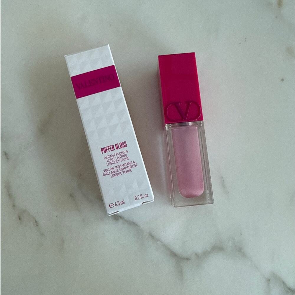 Valentino Puffer Lip Plumping Gloss 6.5ml 0.2 fl oz Shade 300R My Glowing Era